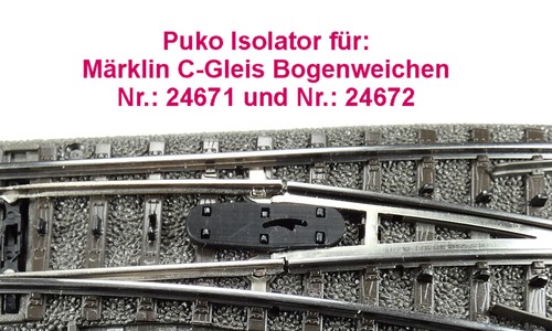 Puko isolator für gleis - für, c-gleis