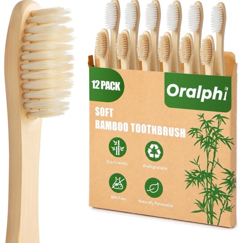 Bambus zahnbürste set - set, 12