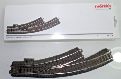 Märklin 24671 bogenweiche - h0,